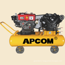 3hp 4hp 5hp 6hp piston air compressor with petrol engine